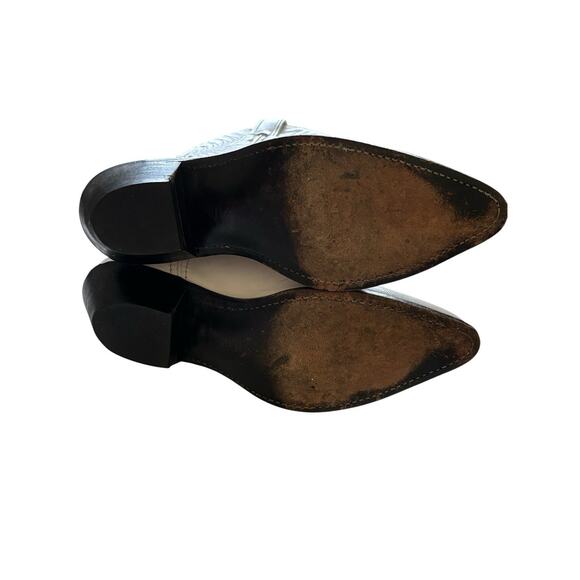 CODE WEST White Leather Cowboy Boots Made in USA Womens Size 7M 14608 Western - Picture 6 of 8